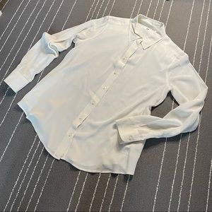 Uniqlo Silk White Blouse